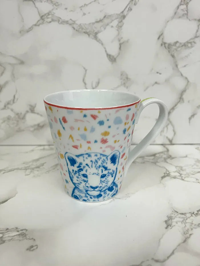 愛馬仕 Passe-passe 馬克杯，兔/虎圖案