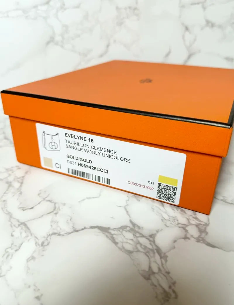 Hermes Evelyne 16 包 金 Barenia GHW