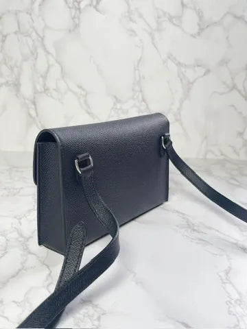 ❤️Hermes Hermesnap Noir 89 PHW W Stamp