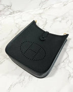 Hermes Mini Evelyne 16 TC Noir 黑色 GHW 89 U 郵票