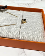 ❤️Hermes 迷你流行 H 項鍊黑色 GHW