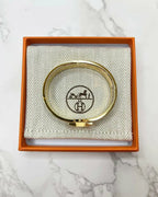 Hermes Clic H Bracelet Marron Glace GHW  Pm Size