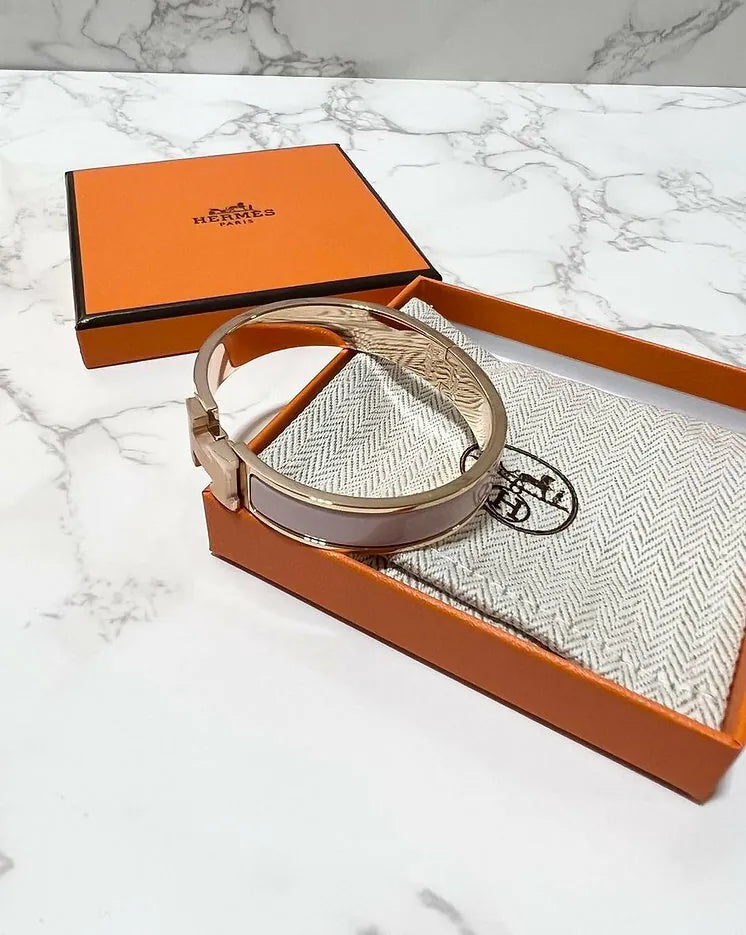 Hermes Clic H 手鍊 Rose Candeur 玫瑰金 RGHW