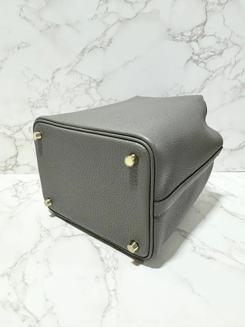 Picotin Lock 18 包 Gris Myer GHW B 郵票