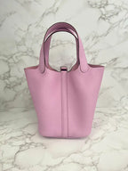 愛馬仕 Picotin Lock 18 包 Mauve Sylvestre TC PHW X9