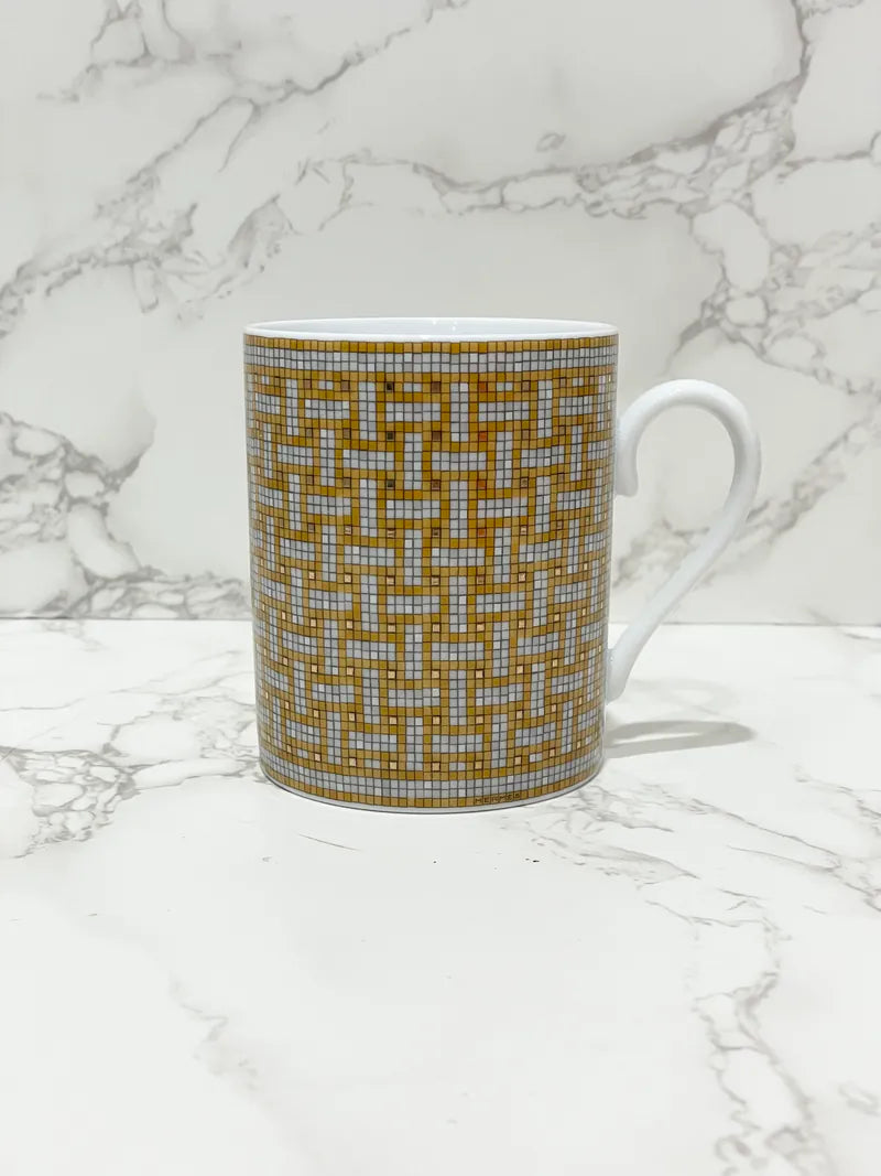 Hermes Mosaique AU 24 Gold Mug 24k