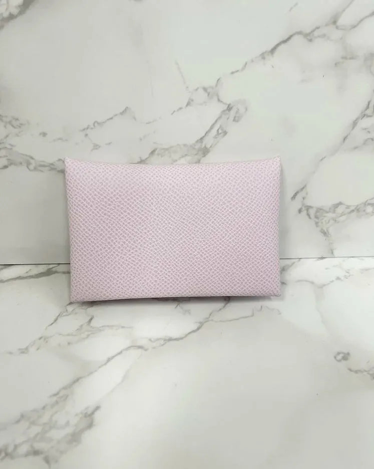 愛馬仕 Calvi 卡包 Epsom Mauve Pale 09
