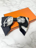 ❤️愛馬仕「Ex-Libris」格勒內爾髮夾 Twilly