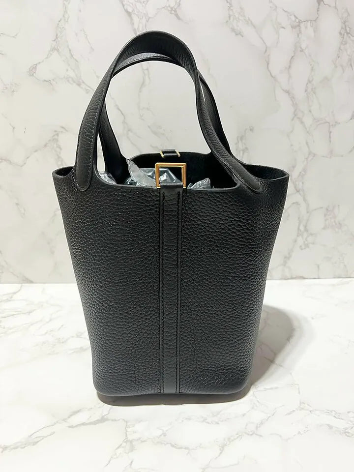 Hermes Picotin Lock 18 黑 GHW 包