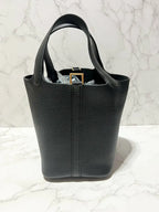 Hermes Picotin Lock 18 黑 GHW 包