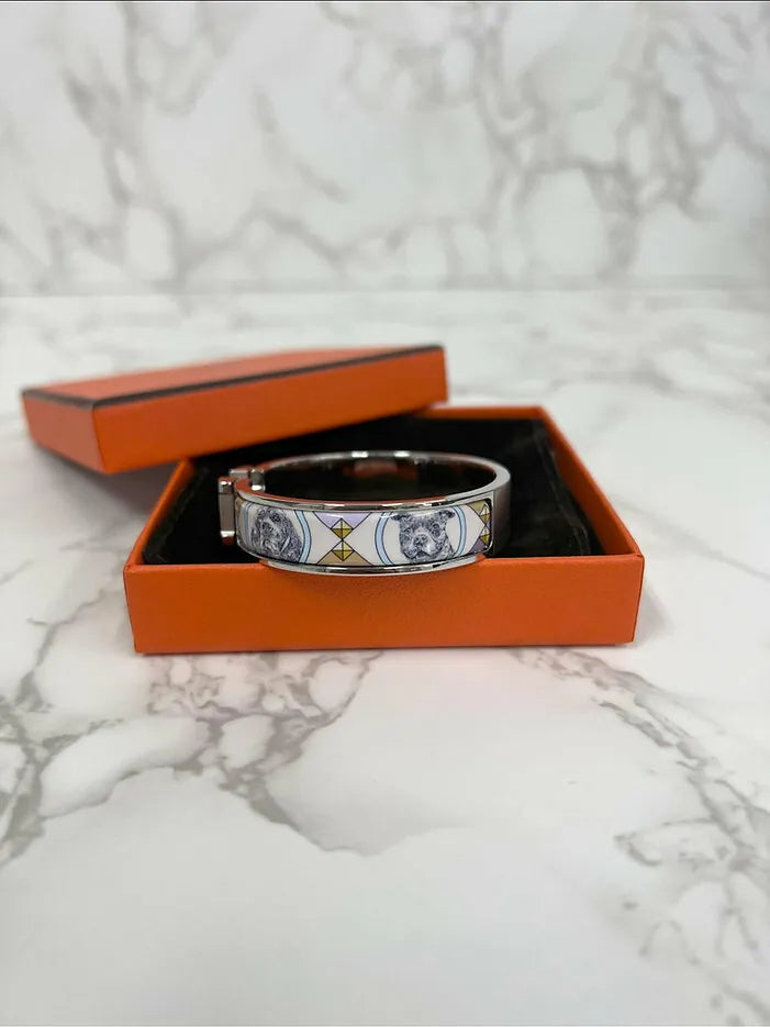 ❤️Hermes Clic H Colliers et Chiens 手鍊 PHW