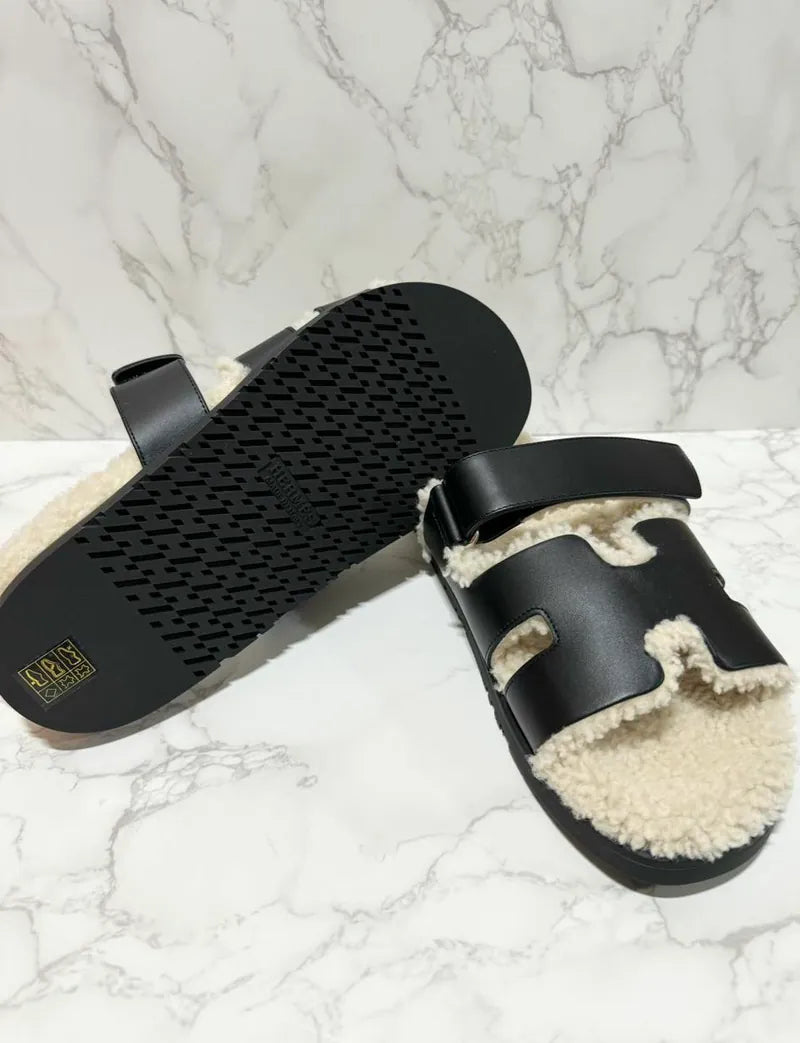 Hermes Sandales Femme Chypre Noir 41