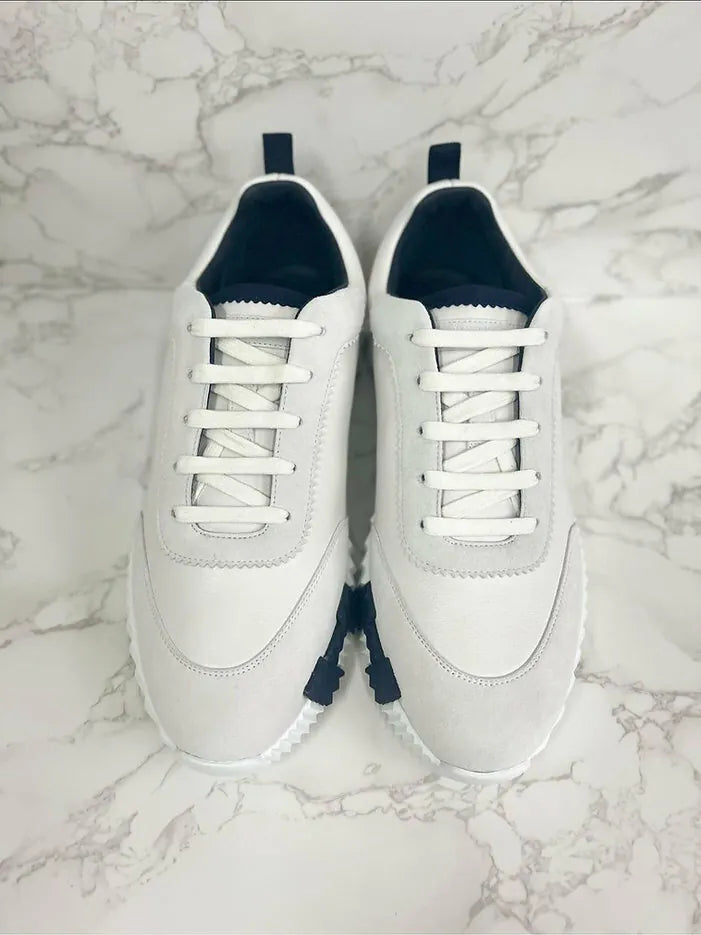 Hermes Bouncing 運動鞋 Chevre Velours/Blanc Panda