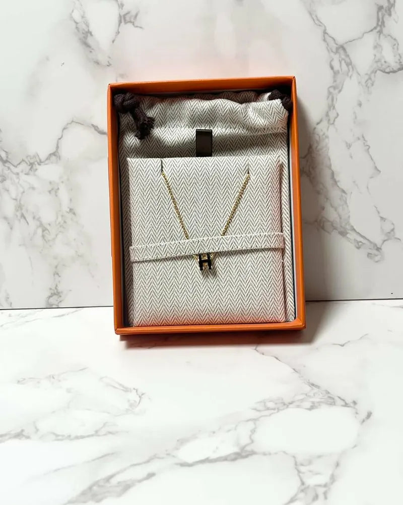 Hermes Mini Pop H 黑色吊墜 GHW