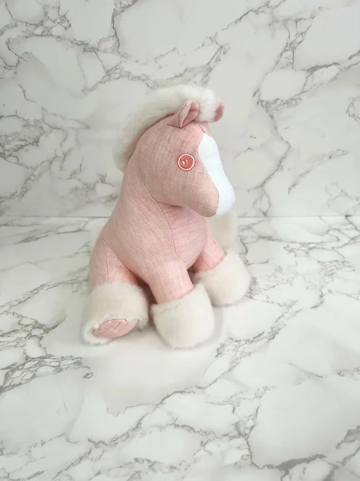 愛馬仕 Baby Hermy 毛絨馬 Rose Lilas