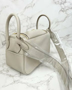 愛馬仕 Mini Lindy 8L TC Beton GHW 8L U 郵票