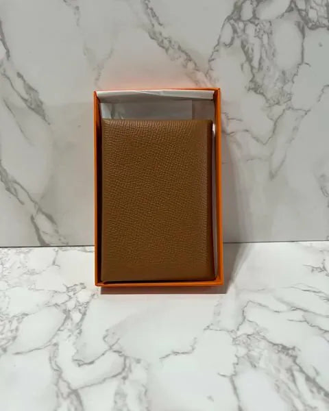 愛馬仕 Calvi Duo Compact 卡包 epsom 金