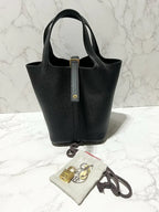 Hermes Picotin Lock 18 黑 GHW 包