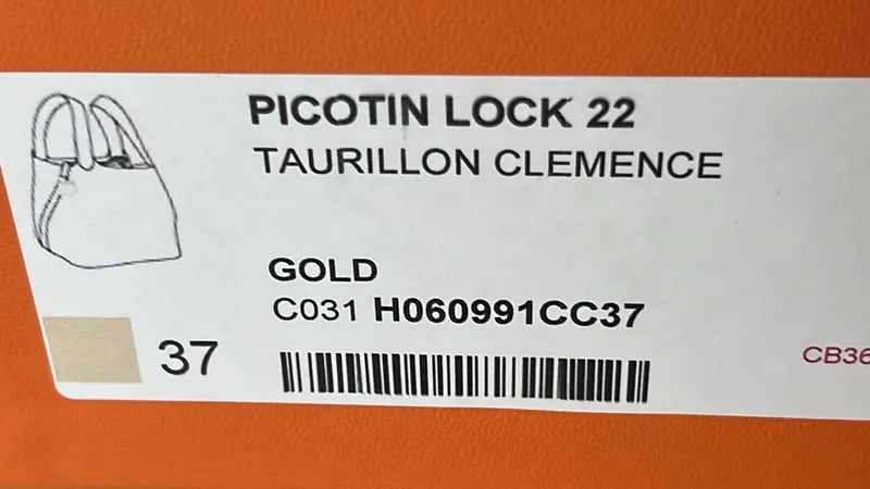 愛馬仕 Picotin Lock 22 TC 金 GHW