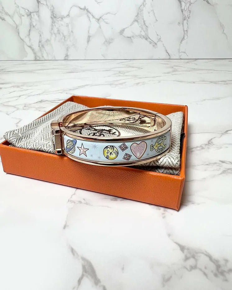 愛馬仕 Clic H Chorus 手鐲，玫瑰金 RGHW