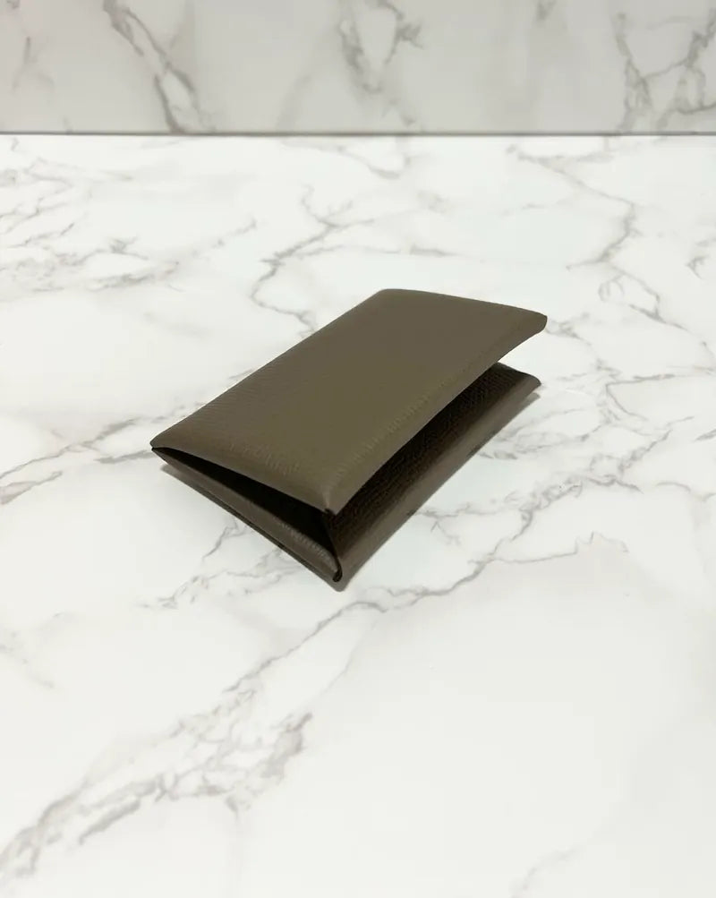 Hermes  Calvi card holder Etoupe epsom