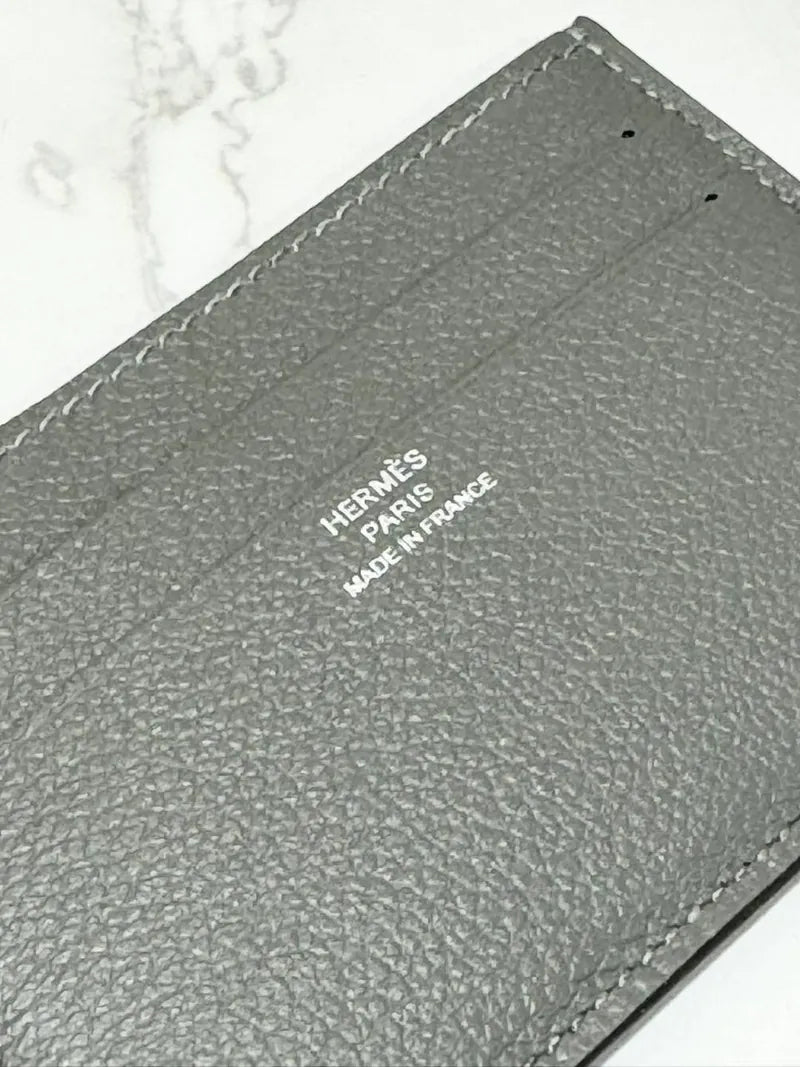 愛馬仕 Citizen 斜紋卡包 Gris Myer 0L Evercolor