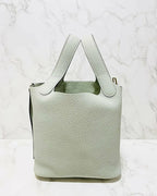 愛馬仕 Picotin Lock 18 TC Gris Neve 0W GHW B 郵票