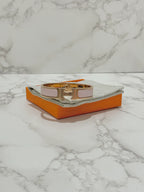 Hermes Clic H 飾牌 Rose Candeur RGHW 手鍊 PM 尺寸 17 厘米