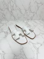 愛馬仕 Oran Sandales Blanc Piqures H 39