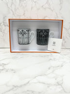 Hermes H Deco set of 2 mugs (n°1 and 2)
