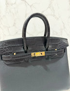 Hermes Birkin 25 Touch Noir GHW 鱷魚皮 Missi 墊