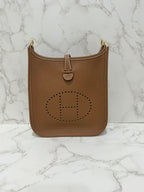 愛馬仕迷你Evelyne 16 TC 金色 GHW W 印章