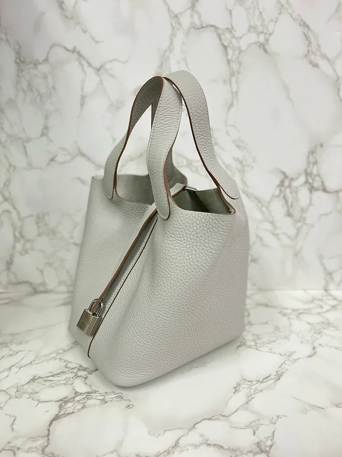 愛馬仕 Picotin Lock 18 包 淺藍色 TC PHW