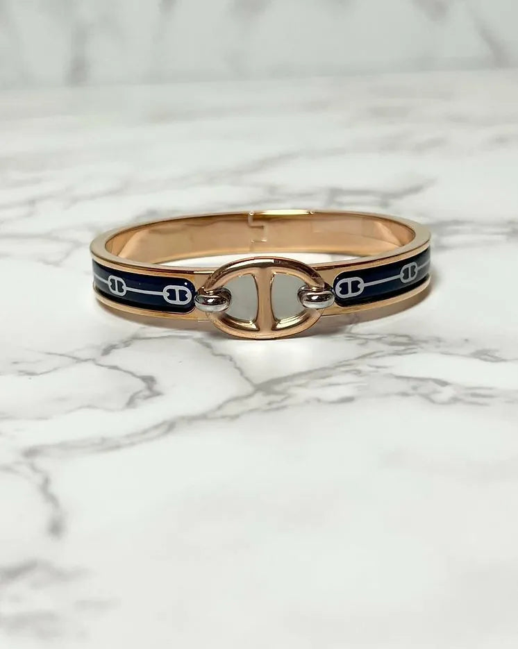 ❤️Hermes Mini Clic Ch D'ancre 手鍊 RGHW