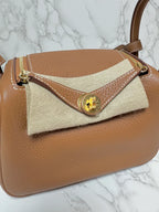 Hermes Mini Lindy II 2 TC Gold GHW W Stamp