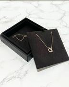 愛馬仕 Finesse 玫瑰金吊墜項鍊