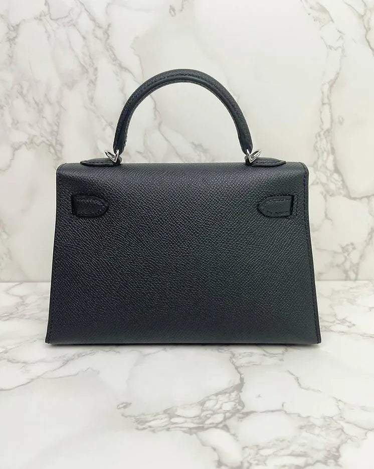 愛馬仕迷你凱莉2 Epsom Noir PHW