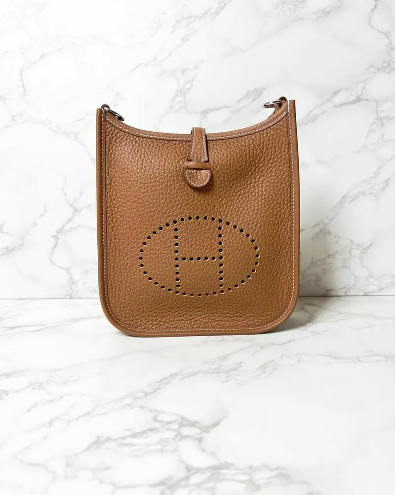 愛馬仕迷你Evelyne 16 TC B 印記 PHW 金