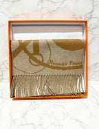 ❤️愛馬仕 H Clic-Clac 羊絨圍巾