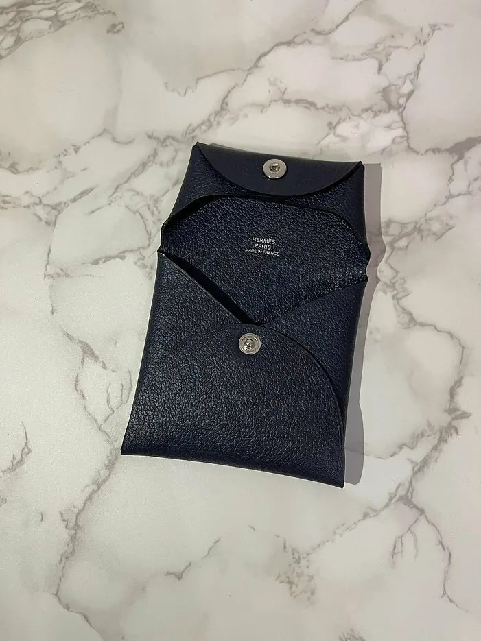 愛馬仕 Bastia 零錢包 Epsom Noir