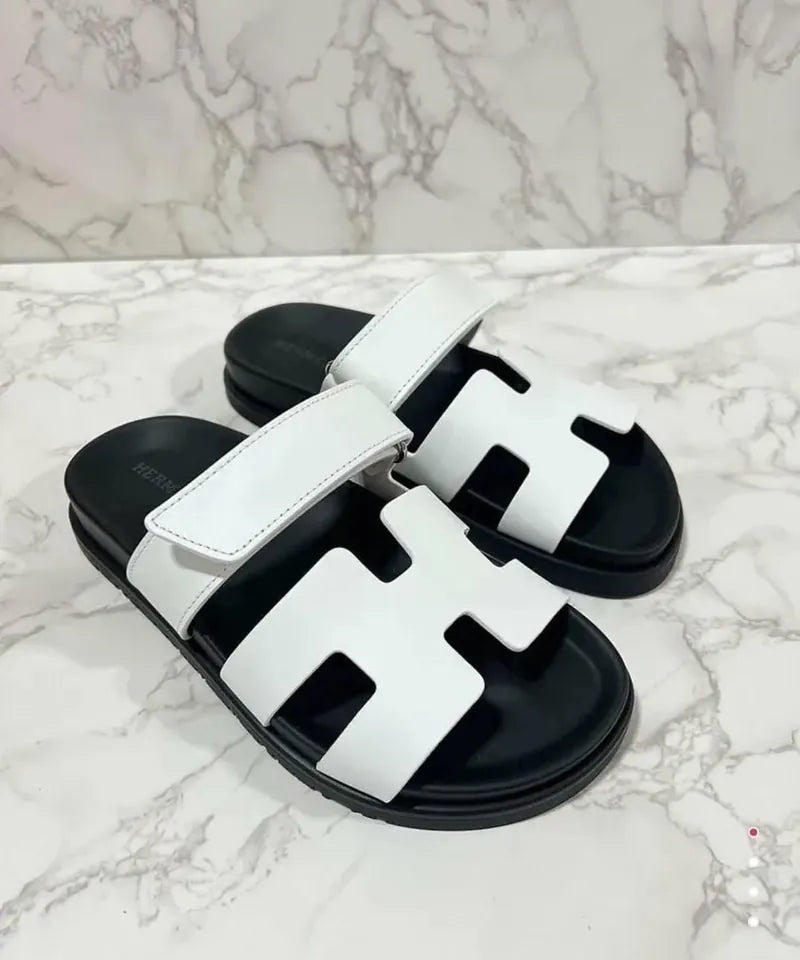 Hermes Sandales Chypre Blanc Size 39