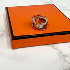 愛馬仕 Olympe 耳夾 小號 金色鑲鑽