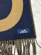 Hermes Casaque Grand Mors 圍巾 Marine / 青銅