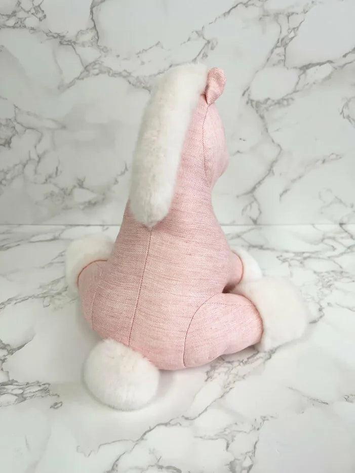 愛馬仕 Baby Hermy 毛絨馬 Rose Lilas