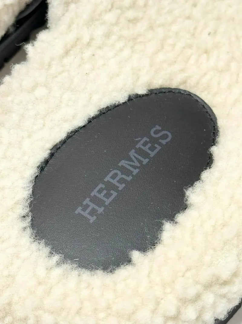 Hermes Sandales Femme Chypre Noir 37
