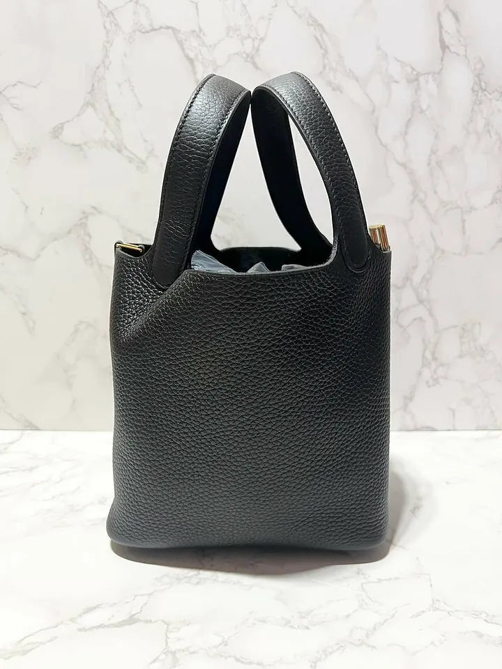 Hermes Picotin Lock 18 黑 GHW 包