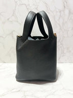 Hermes Picotin Lock 18 黑 GHW 包