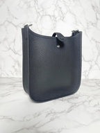 Hermes Mini Evelyne 16 TC Noir PHW W Stamp