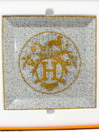 ❤️Hermes Mosaique au 24 金色方盤 n°5 尺寸 5 23 厘米