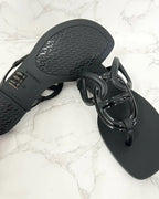 愛馬仕 Egerie Noir 涼鞋，37 碼